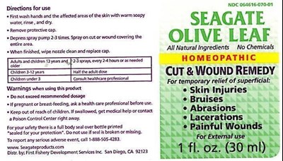 Label (Olive Leaf Cut And Wound Label Full Image (use))
